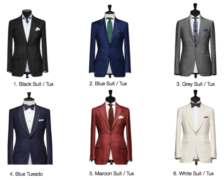 Garrison 6 Wedding Colours