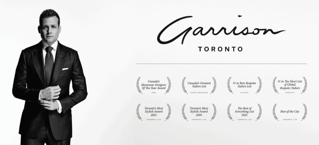 Garrison Bespoke Harvey Specter Suits