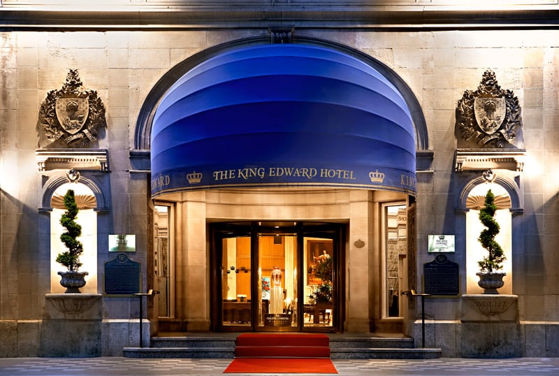Garrison Bespoke Custom Suits - King Edward Hotel Entrance