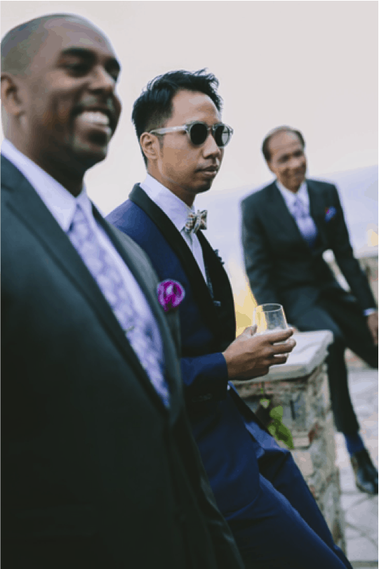 Ryan in his wedding suit.