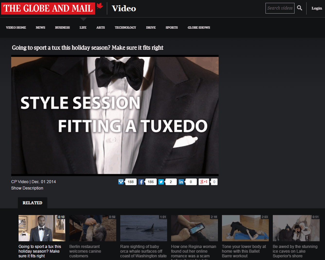 the globe and mail tuxedo