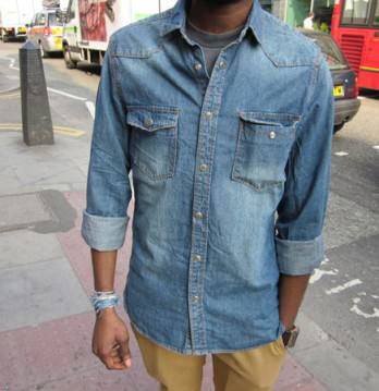 casual jean shirt