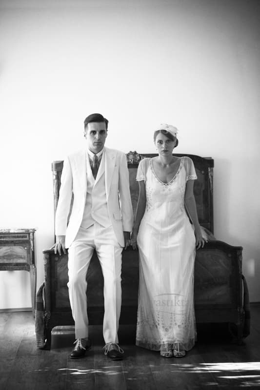 custom white suite for berk wedding1