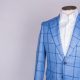 summer blue checked jacket