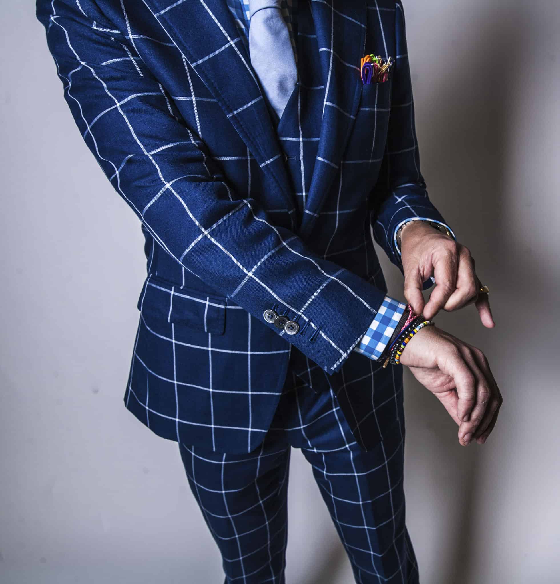 Custom suit. Windowpane. Гаррисон костюмы. Костюм Garrison. Blue Plaid Эстетика одежда.