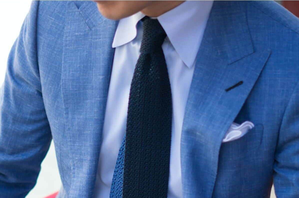 Blue store chambray suit