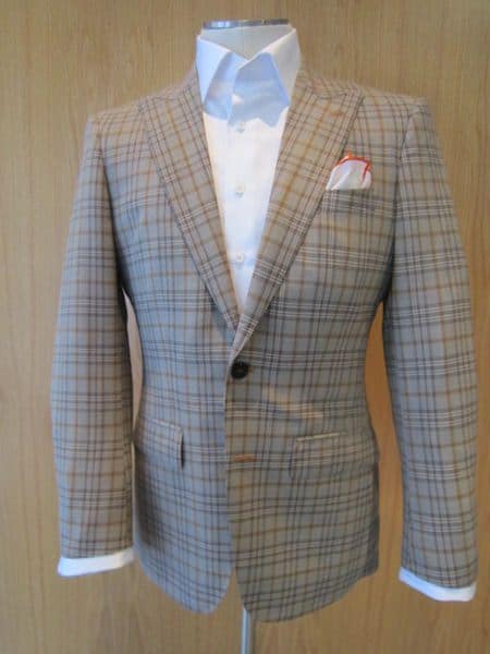 Stay Cool all the time – Sun Reflective Tan Checked Sportcoat ...